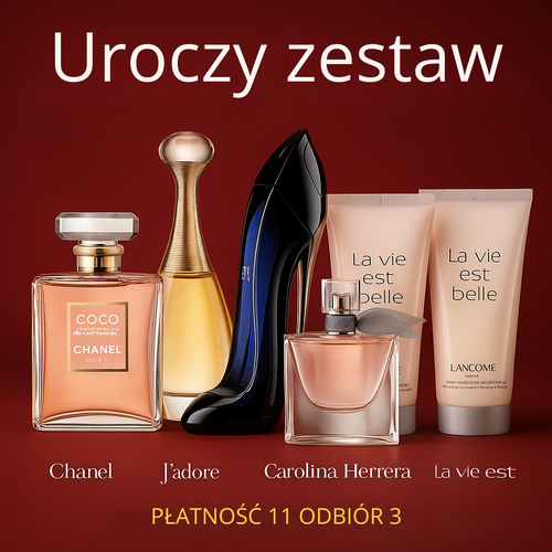 Kup 1, otrzymaj 6 – zestaw luksusowych importowanych perfum + ekskluzywny prezent
