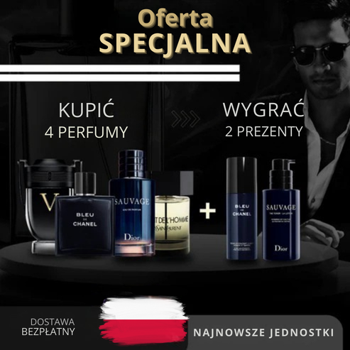 Kup 1, Získejte 4: Invictus + Bleu de Chanel + Sauvage + La Nuit de L’Homme + 2 Exkluzivní Dárky – Black Friday Edition